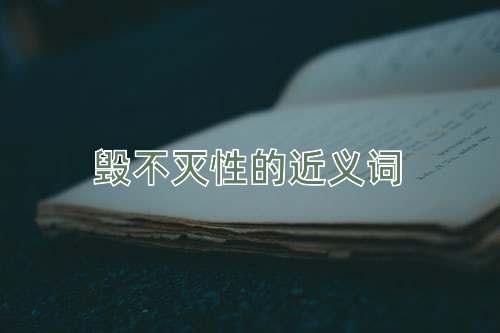 毁不灭性的近义词