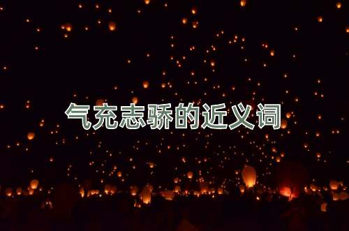 气充志骄的近义词