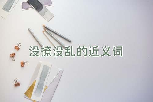 没撩没乱的近义词