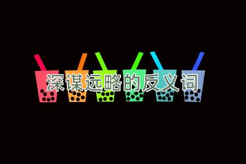 深谋远略的反义词