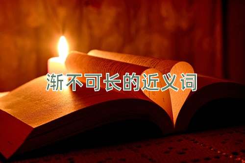渐不可长的近义词