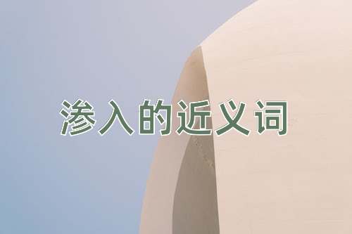 渗入的近义词