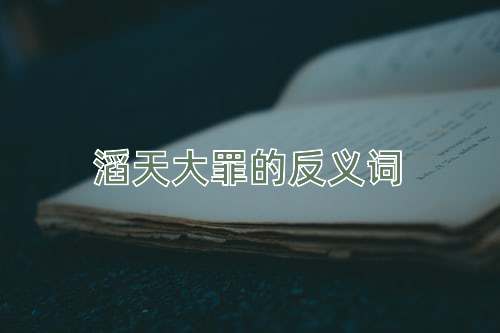 滔天大罪的反义词