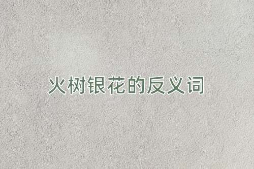 火树银花的反义词