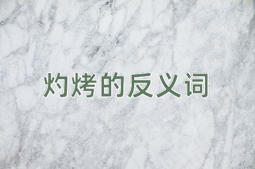 灼烤的反义词