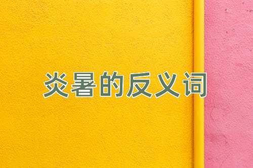 炎暑的反义词