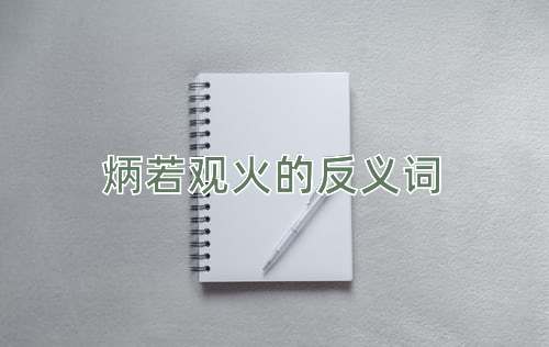 炳若观火的反义词