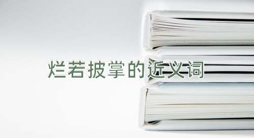 烂若披掌的近义词
