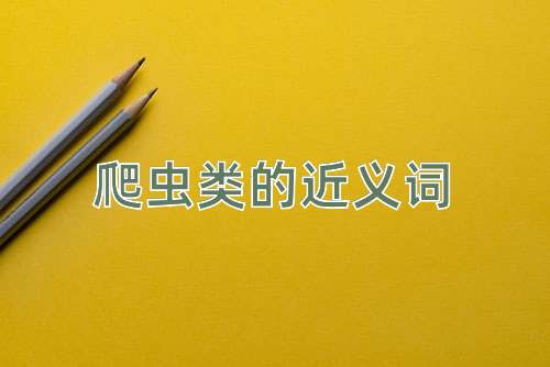 爬虫类的近义词