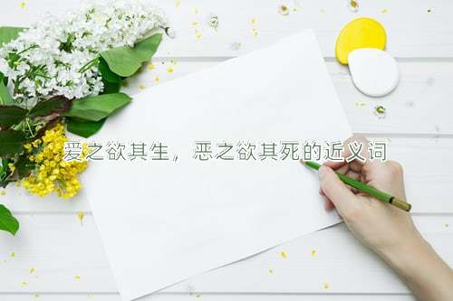 爱之欲其生，恶之欲其死的近义词