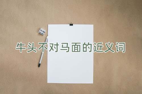牛头不对马面的近义词