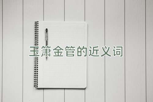 玉箫金管的近义词