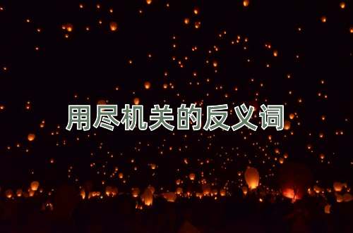 用尽机关的反义词