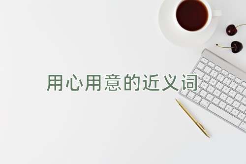 用心用意的近义词