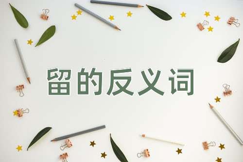 留的反义词