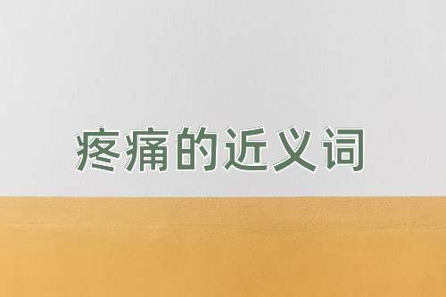 疼痛的近义词