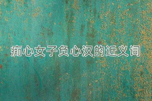 痴心女子负心汉的近义词