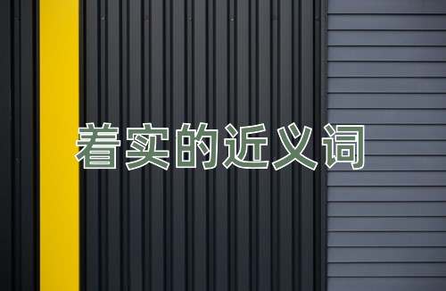 着实的近义词
