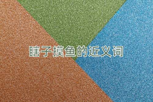瞎子摸鱼的近义词
