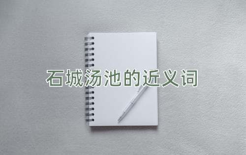 石城汤池的近义词