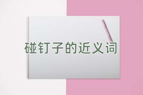 碰钉子的近义词