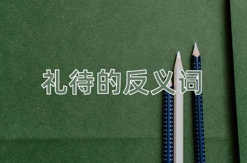 礼待的反义词