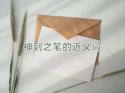 神到之笔的近义词