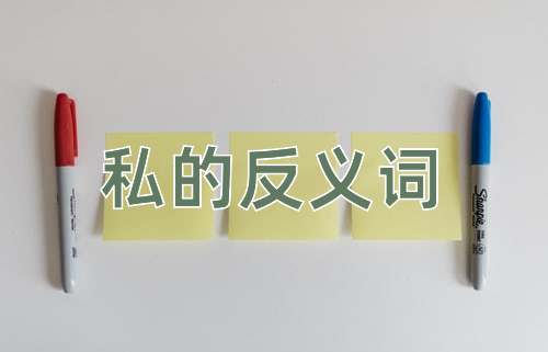 私的反义词
