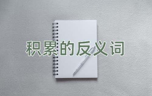 积累的反义词