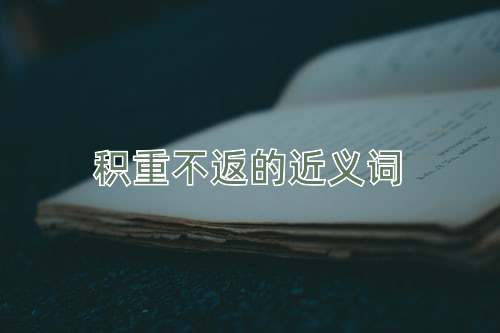 积重不返的近义词