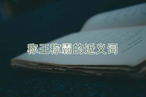 称王称霸的近义词