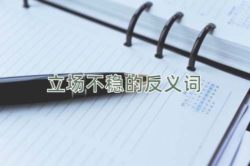 立场不稳的反义词