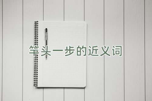 竿头一步的近义词