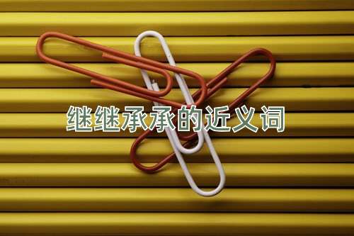 继继承承的近义词