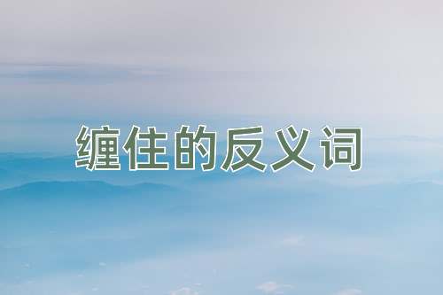缠住的反义词