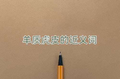 羊质虎皮的近义词