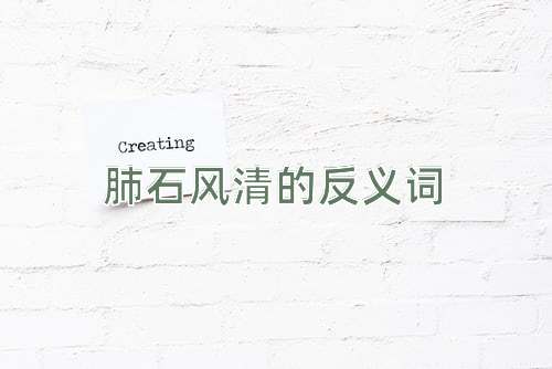 肺石风清的反义词