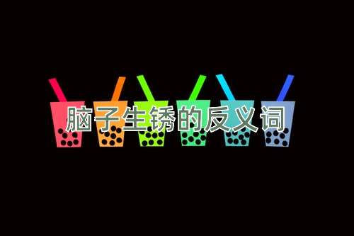 脑子生锈的反义词