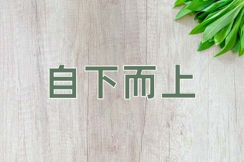 成语自下而上