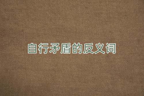 自行矛盾的反义词