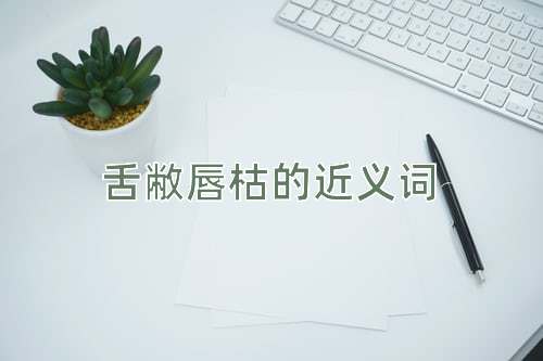 舌敝唇枯的近义词