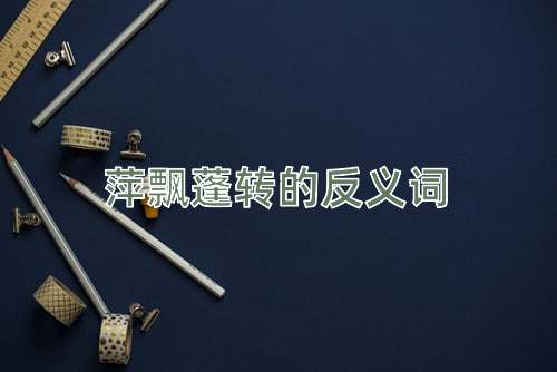 萍飘蓬转的反义词