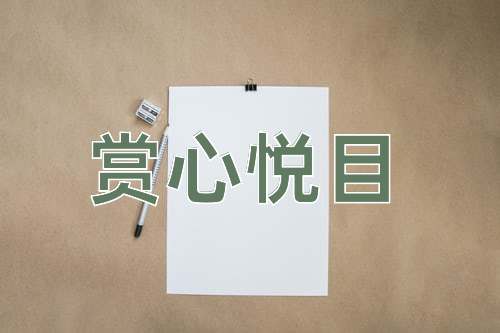 成语赏心悦目