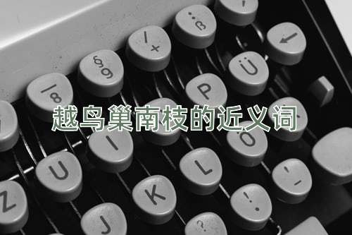 越鸟巢南枝的近义词