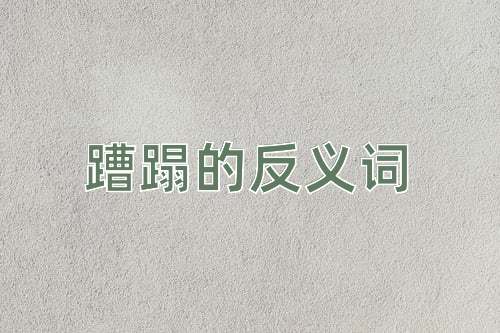 蹧蹋的反义词