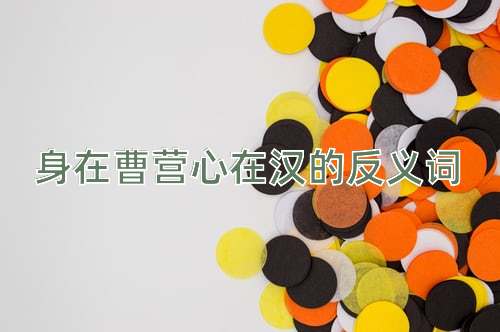 身在曹营心在汉的反义词