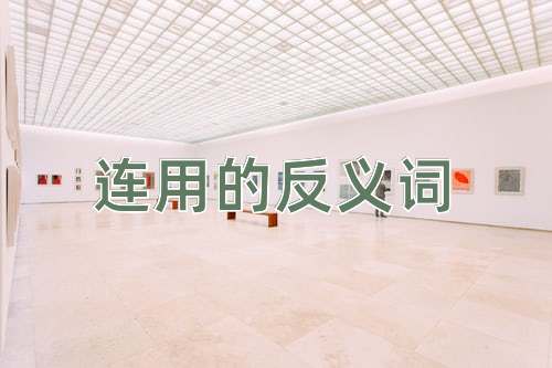 连用的反义词