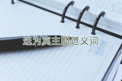 迭为宾主的近义词
