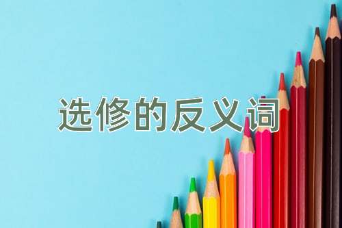 选修的反义词