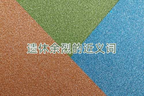 遗休余烈的近义词